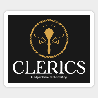 Clerics Cleric Tabletop RPG Gaming Magnet